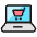 E Commerce Cart Laptop Icon from Ultimate Colors Set