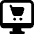 E Commerce Cart Monitor Icon from Ultimate Bold Set