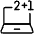 E Learning Laptop Math Icon from Ultimate Light Set