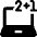 E Learning Laptop Math Icon from Ultimate Bold Set
