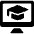 E Learning Monitor Icon from Ultimate Bold Set