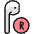 Earpods Right Icon from Ultimate Colors Set