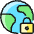 Earth Lock Icon from Ultimate Colors Set | Free Download as SVG Vector and Transparent PNG | Streamline icons