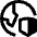 Globe Security Shield Icon from Nova Line Set