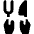Two Pronged Fork Knife 2 Icon from Ultimate Bold Set