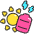 Solar Power Battery Icon from Stickies Colors - Free Set
