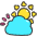 Sun Clound Weather Icon from Stickies Colors - Free Set