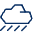 Cloud Rain 1 Icon from Cyber Line - Free Set