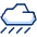 Cloud Rain Icon from Cyber Duotone - Free Set
