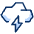 Cloud Storm Icon from Cyber Duotone - Free Set