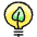 Ecology Leaf Bulb Icon from Ultimate Colors Set | Free Download as SVG Vector and Transparent PNG | Streamline icons