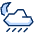 Night Rain Icon from Cyber Duotone - Free Set