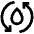 Water Recycle Icon from Atlas Line Set