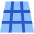 3d Perspective Grid Icon from Sharp Flat Set