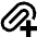 Attach File Add Icon from Sharp Solid Set