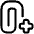 Attach File Add Icon from Plump Line Set