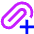 Attach File Add Icon from Sharp Neon Set