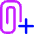 Attach File Add Icon from Core Neon Set