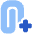 Attach File Add Icon from Plump Flat Set