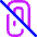 Attach File Off Icon from Core Neon Set