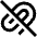 Attach File Off Icon from Sharp Line Set