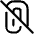 Attach File Off Icon from Plump Line Set