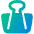 Binder Clip Icon from Plump Gradient Set
