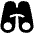 Binoculars Icon from Plump Solid Set