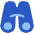Binoculars Icon from Plump Flat Set