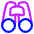 Binoculars Icon from Plump Neon Set