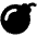 Bomb Icon from Plump Solid Set