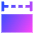 Column Width Icon from Sharp Gradient Set