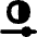 Contrast Horizontal Slider Adjustment Icon from Flex Solid Set