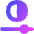 Contrast Horizontal Slider Adjustment Icon from Flex Gradient Set