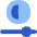 Contrast Horizontal Slider Adjustment Icon from Flex Flat Set
