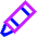 Crayon Diagonal Icon from Sharp Neon Set