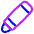 Crayon Diagonal Icon from Plump Neon Set