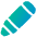 Crayon Diagonal Icon from Plump Gradient Set