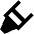 Crayon Tip Diagonal Icon from Sharp Remix Set