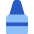 Crayon Tip Vertical Icon from Core Flat Set