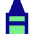 Crayon Tip Vertical Icon from Sharp Pop Set