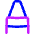Crayon Tip Vertical Icon from Flex Neon Set