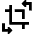 Crop And Rotate Icon from Sharp Solid Set