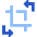 Crop And Rotate Icon from Sharp Flat Set