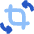 Crop And Rotate Icon from Flex Flat Set