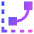 Curves Levels Graph Icon from Sharp Gradient Set