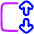 Dimension Vertical Icon from Plump Neon Set