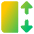 Dimension Vertical Icon from Core Gradient Set