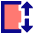 Dimension Vertical Icon from Sharp Pop Set