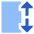 Dimension Vertical Icon from Sharp Flat Set